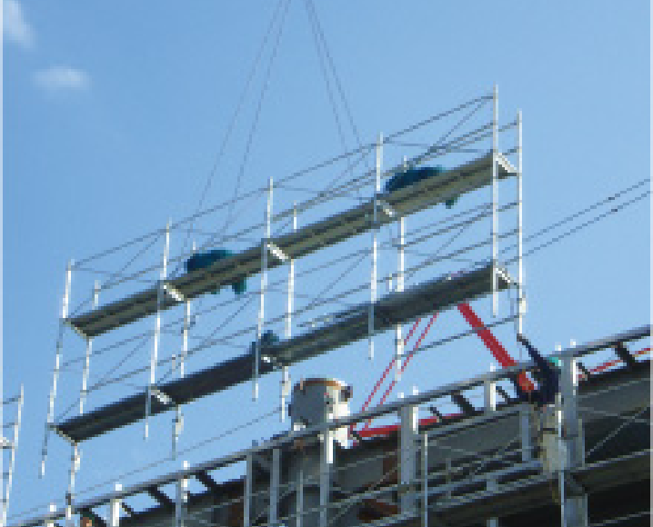 より安全な大組み工法：L3600支柱の2層ブロック